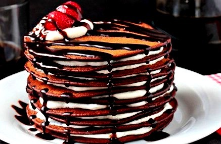 Chocolate Pancake Cake. ( R E C I P E )