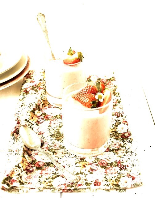 Strawberry, Vanilla Pudding Pratos e Travessas